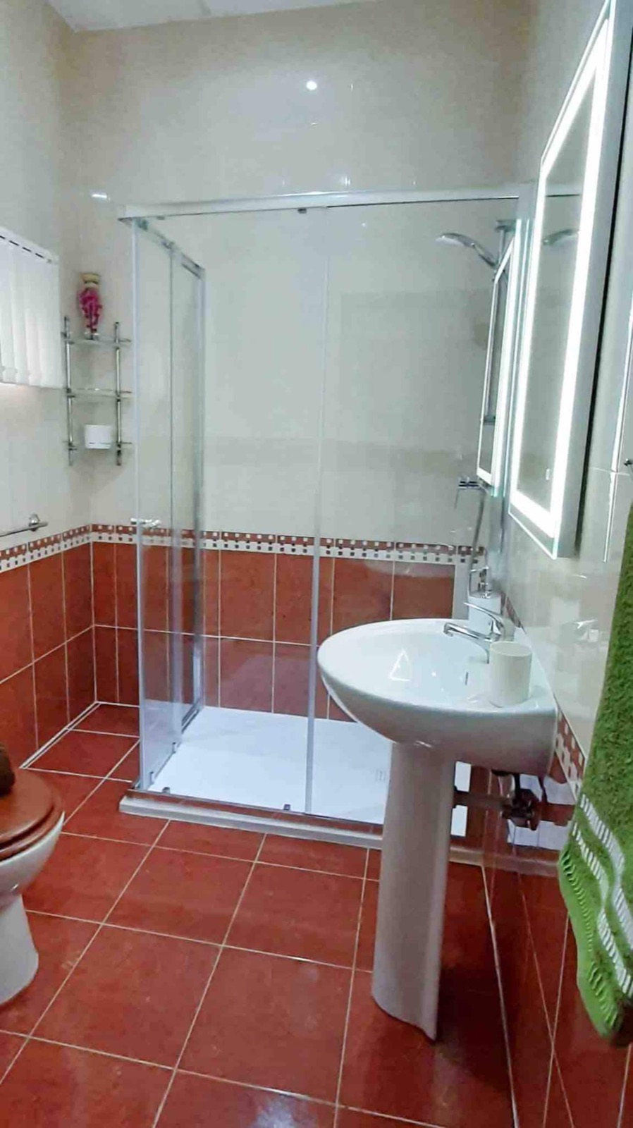 Modern bathroom with shower